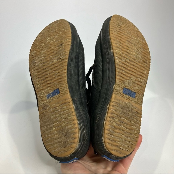 Keds black coated canvas lace up ankle boots women’s size 8.5 waterproof casual - Picture 6 of 8